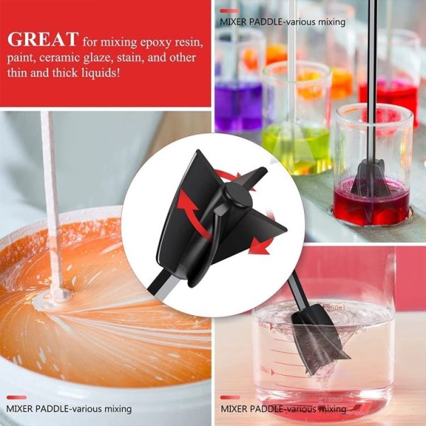 Paint and Resin Epoxy Mixer Paddle Attachment for Drill (Red) - Image 6