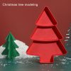 Christmas Tree Shape Fruit Discs Compartmentalized Home Snack Dish Plastic Candy Dried Fruit Melon Seed Organizer (White) - Image 5