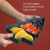 Christmas Tree Shape Fruit Discs Compartmentalized Home Snack Dish Plastic Candy Dried Fruit Melon Seed Organizer (White) - Image 8