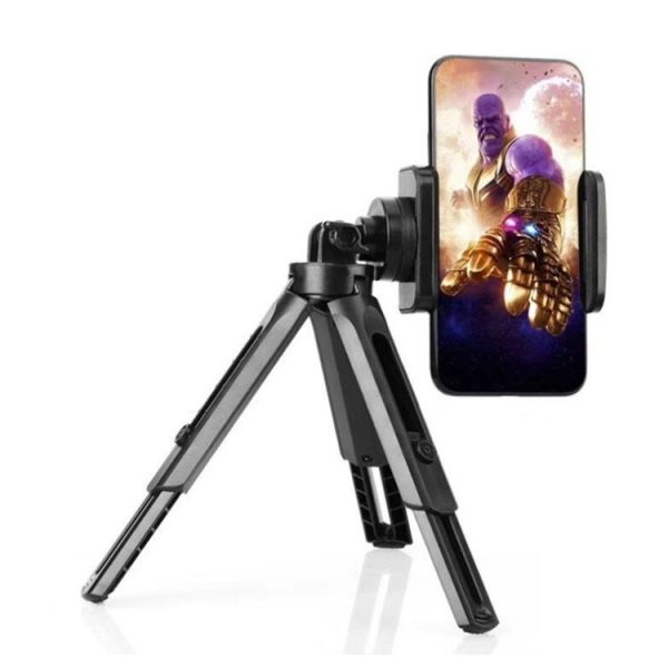 Portable Tabletop Camera Phone Tripod With Ball Head Removable Mini Selfie Tripod (Black) - Image 3