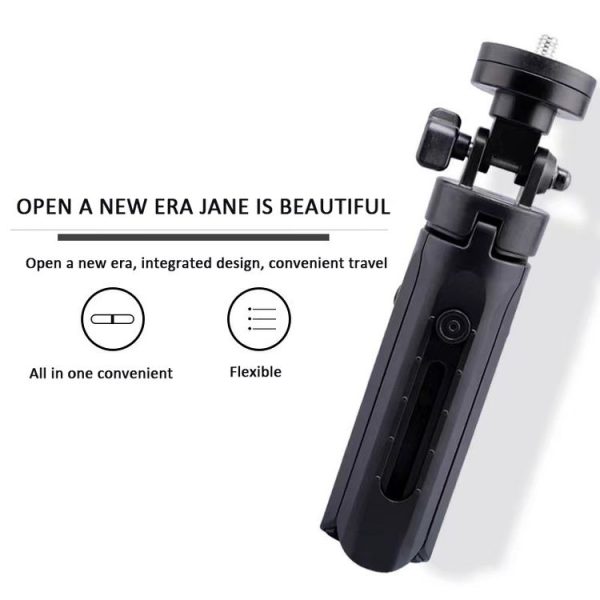 Portable Tabletop Camera Phone Tripod With Ball Head Removable Mini Selfie Tripod (Black) - Image 4
