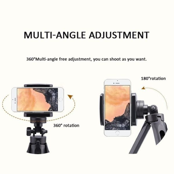 Portable Tabletop Camera Phone Tripod With Ball Head Removable Mini Selfie Tripod (Black) - Image 7