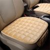 Car Winter Backless Plush Non-slip Non-binding Seat Cushion, Color: Front Row Beige