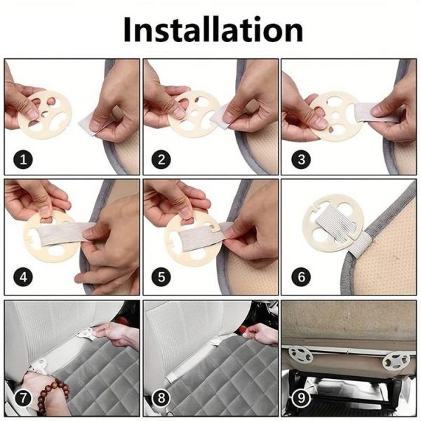 Car Winter Backless Plush Non-slip Non-binding Seat Cushion, Color: Front Row Beige - Image 7