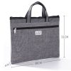 BeiDuoMei Thickened Oxford Cloth Briefcase Portable File Bag A4 Storage File Package (Grey) - Image 2