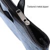 BeiDuoMei Thickened Oxford Cloth Briefcase Portable File Bag A4 Storage File Package (Grey) - Image 3