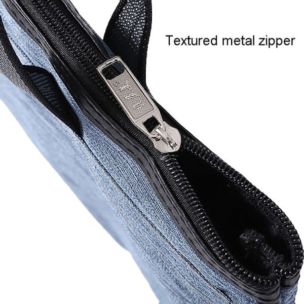 BeiDuoMei Thickened Oxford Cloth Briefcase Portable File Bag A4 Storage File Package (Grey) - Image 3
