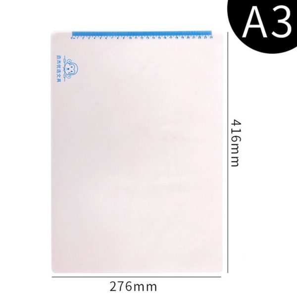 YAOJIE Non-Slip Exam Pad Student Stationery Drawing Writing Soft Board Office Writing Mat, Specification: A3 White - Image 2
