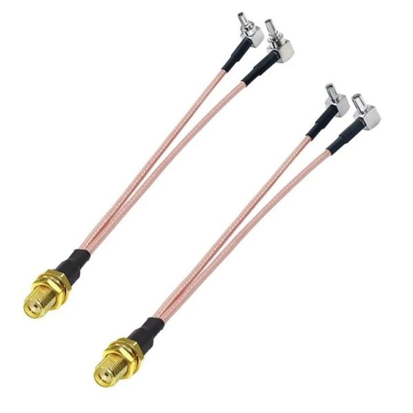 SMA Female To 2 TS9 R WiFi Antenna Extension Cable RG316 Extension Adapter Cable (15cm) - Image 2