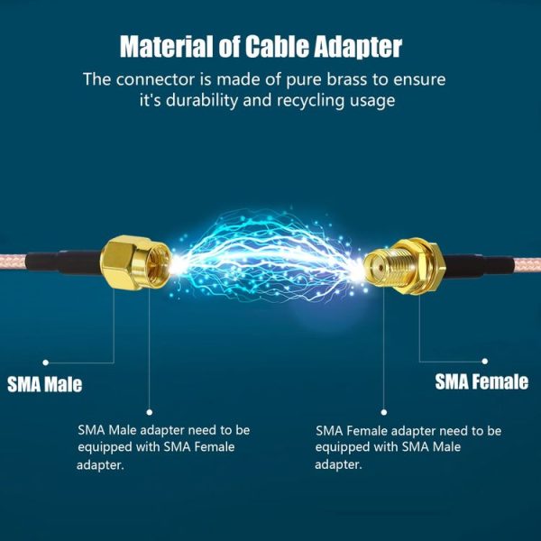 SMA Female To 2 TS9 R WiFi Antenna Extension Cable RG316 Extension Adapter Cable (15cm) - Image 3