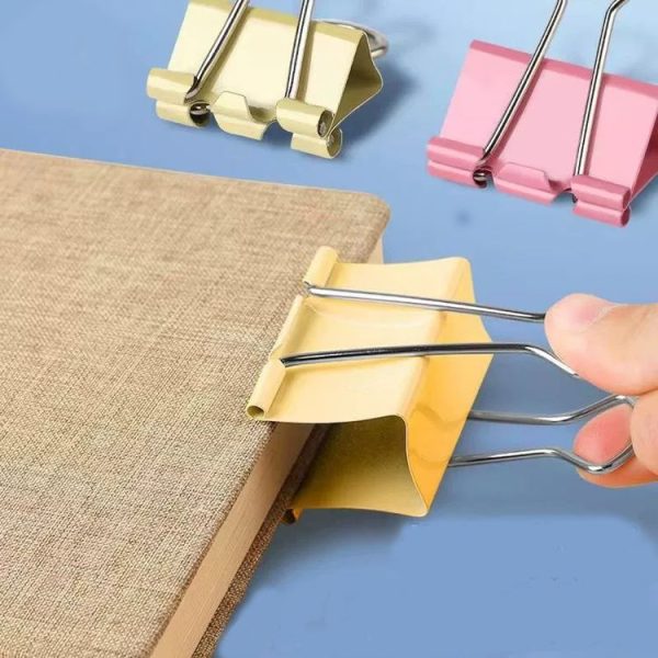 Deli 24pcs / Box 41mm Long Tail Ticket Clip Metal Dovetail Clip, Spec: 8552ES Colorful - Image 6