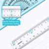 Deli 4-in-1 Ruler Set for Students Ruler Stationery Set, Model: 79529 - Image 6