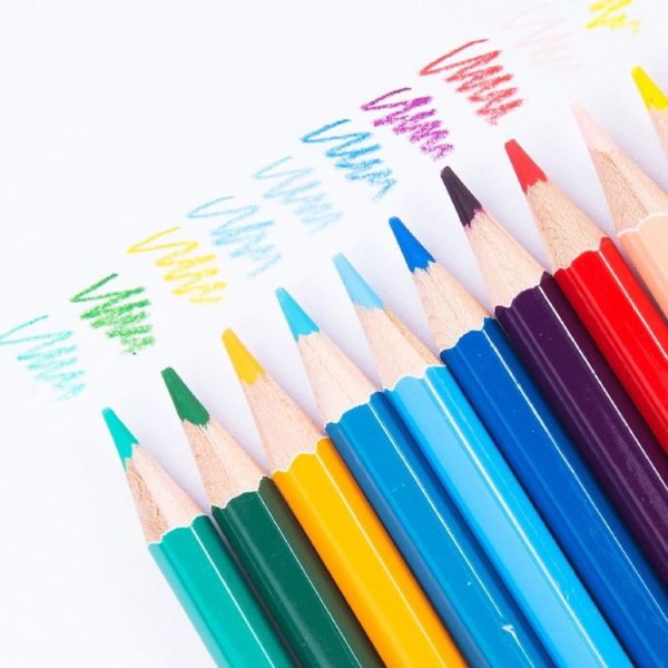 Del Colored Pencil Set Oil-based Color Lead Painting Supplies, Spec: 12 Colors - Image 3