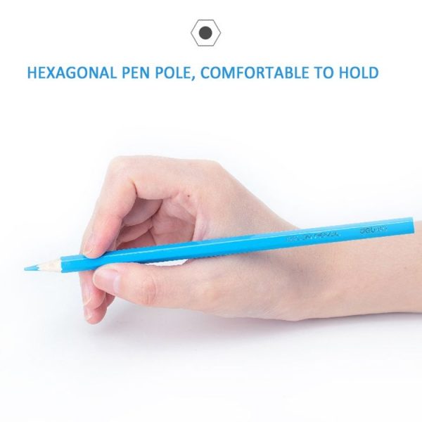 Del Colored Pencil Set Oil-based Color Lead Painting Supplies, Spec: 12 Colors - Image 5