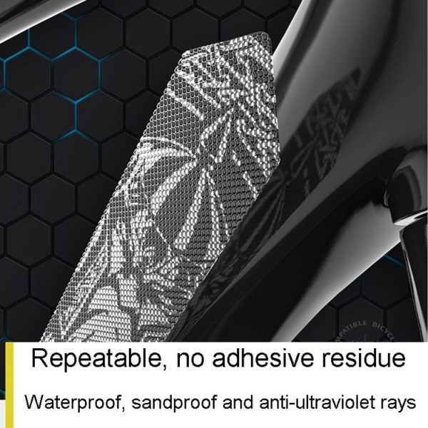 ENLEE 10pcs / Set Mountain Bike Frame Anti-Scratch Sticker Waterproof Protective Film For Cycling Equipment, Model: Transparent Model - Image 7