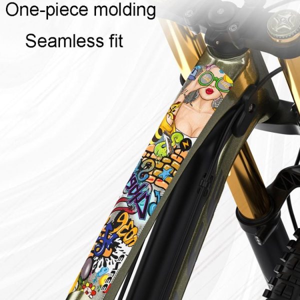 ENLEE 11pcs / Set Mountain Bike Frame Color Changing Anti-Scratch Sticker Waterproof Protective Film For Cycling Equipment, Model: Colorful Beauty - Image 6