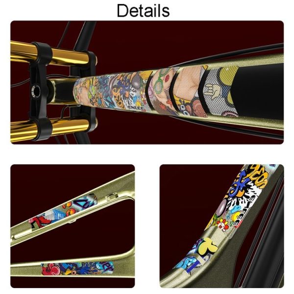 ENLEE 11pcs / Set Mountain Bike Frame Color Changing Anti-Scratch Sticker Waterproof Protective Film For Cycling Equipment, Model: Colorful Beauty - Image 9