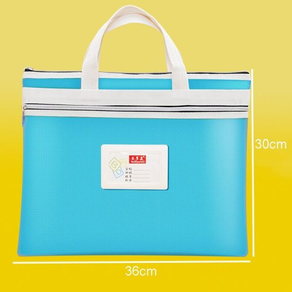 BeiDuoMei Student File Bag A4 Double Layer Classified Storage Exam Paper Data Bag (Rose Red) - Image 3