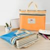 BeiDuoMei Student File Bag A4 Double Layer Classified Storage Exam Paper Data Bag (Rose Red) - Image 9