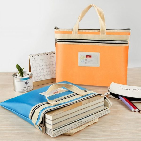BeiDuoMei Student File Bag A4 Double Layer Classified Storage Exam Paper Data Bag (Rose Red) - Image 9