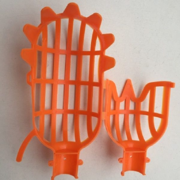 Large Garden Basket Fruit Picker Head High-Altitude Picking Fruit Artifact (Yellow) - Image 3