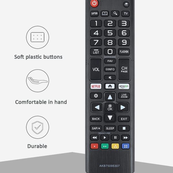 LG LED LCD TV AKB75095307 433MHz Smart Remote Control (Black) - Image 3