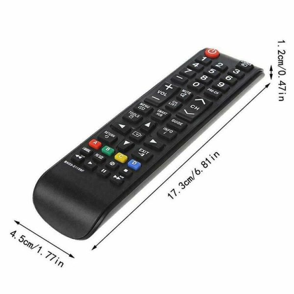 BN59-01199F For Samsung LED LCD Smart TV Remote Control Replacement Part (Black) - Image 3