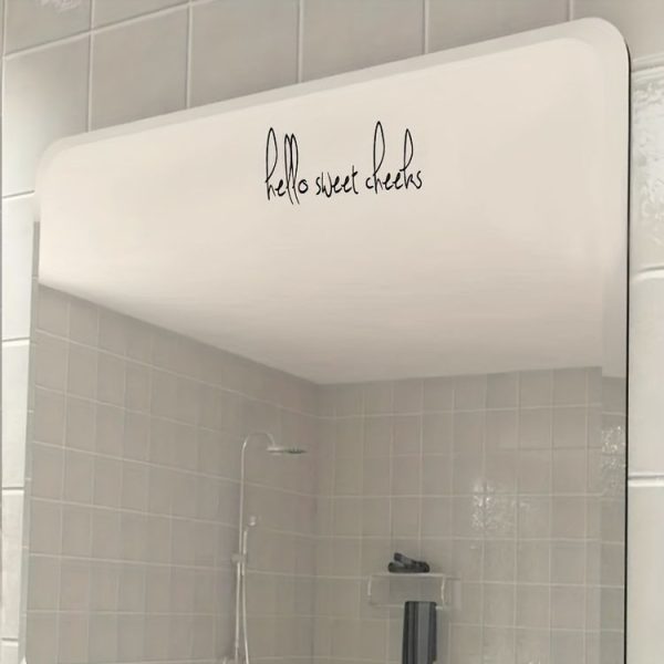 Hello sweet cheeks 2pcs / Set Waterproof and Oilproof Vinyl Stickers Mirror Decorative Stickers - Image 3