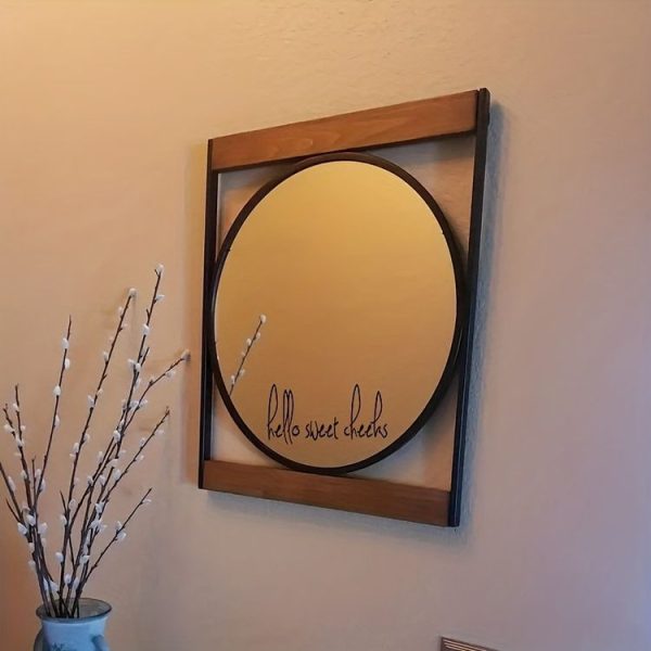 Hello sweet cheeks 2pcs / Set Waterproof and Oilproof Vinyl Stickers Mirror Decorative Stickers - Image 5
