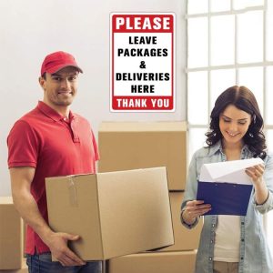 Leave Packages Here Wall Sticker PVC Sticker