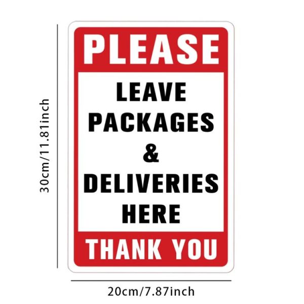 Leave Packages Here Wall Sticker PVC Sticker - Image 2