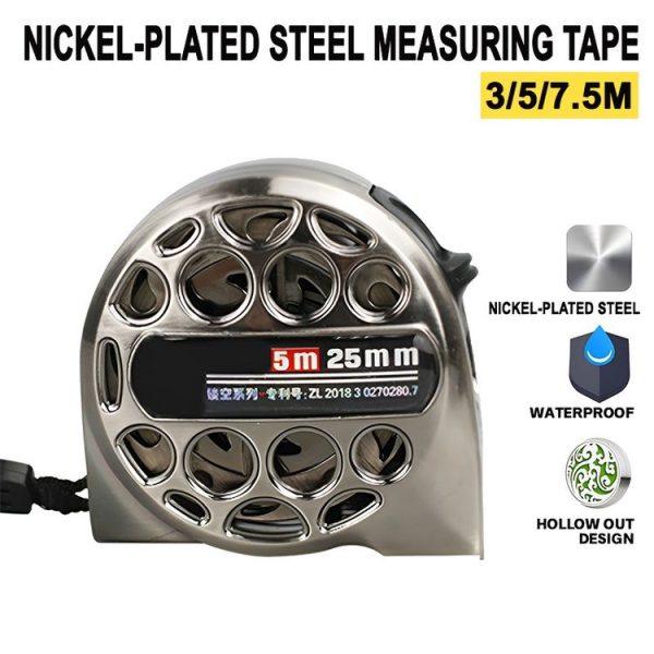 3M 16mm Hollow Steel Tape Measure Waterproof Rust Prevention Metal Ruler - Image 2