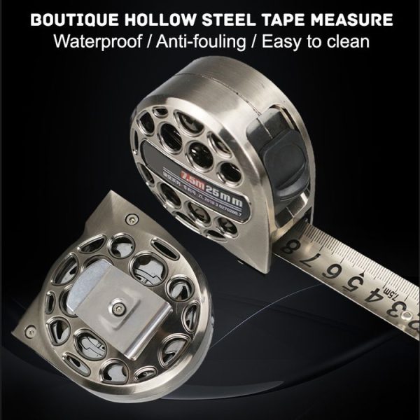 3M 16mm Hollow Steel Tape Measure Waterproof Rust Prevention Metal Ruler - Image 4