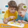 Baby Simulation TV Remote Control Music Toy with Light and Sound 3 Language Mode, Color: Black - Image 7