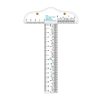 Plastic T-Square Ruler Learning Stationery Ruler (Transparent)