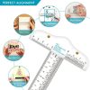 Plastic T-Square Ruler Learning Stationery Ruler (Transparent) - Image 3