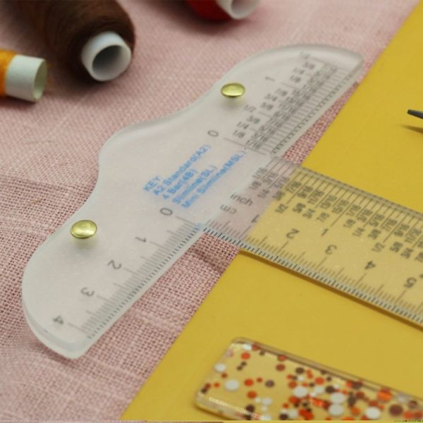 Plastic T-Square Ruler Learning Stationery Ruler (Transparent) - Image 4