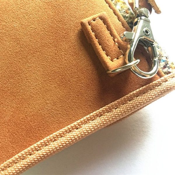 Large Tweed Cell Phone Anti-Radiation Signal Shielding Bag Double Layer RFID Car Shielding Key Bag - Image 4