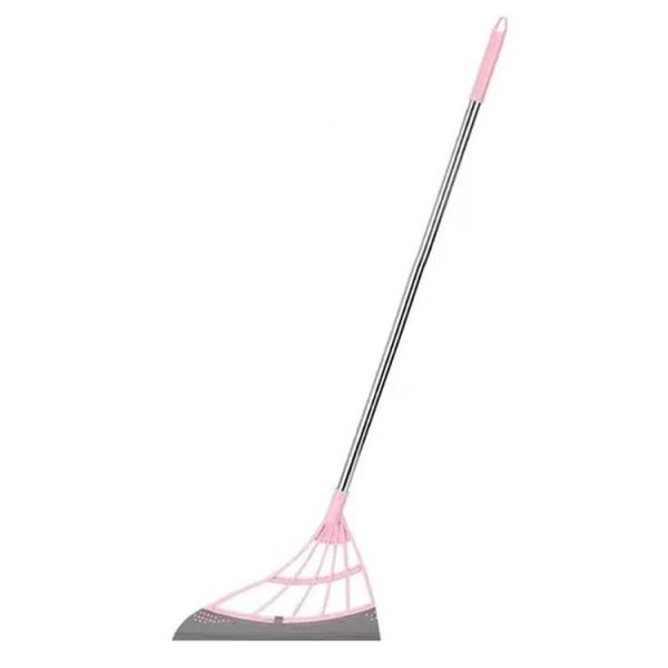Magic Broom Household Hair Cleaning Mop Bathroom Wiper (Pink Stitching)
