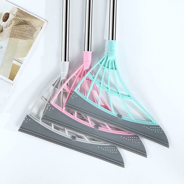 Magic Broom Household Hair Cleaning Mop Bathroom Wiper (Pink Stitching) - Image 2