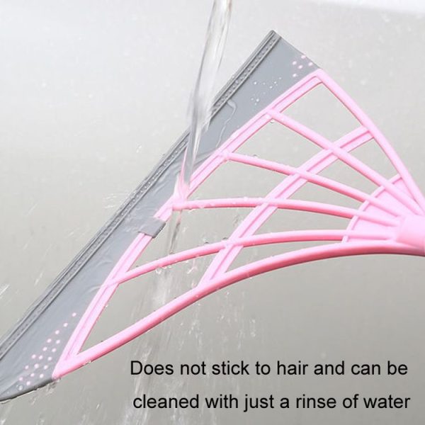 Magic Broom Household Hair Cleaning Mop Bathroom Wiper (Pink Stitching) - Image 6