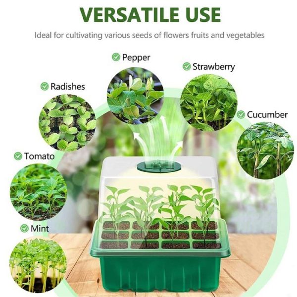 1pcs / set 12-hole Thickened Adjustable Breathable Cover Seedling Box (18.5x14.5x11cm) - Image 4
