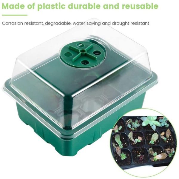 1pcs / set 12-hole Thickened Adjustable Breathable Cover Seedling Box (18.5x14.5x11cm) - Image 5