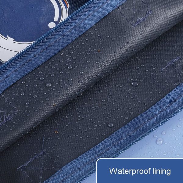 Student Tote Handle Book Bag Canvas Waterproof Data Storage Bag (Lucky Rabbit) - Image 6