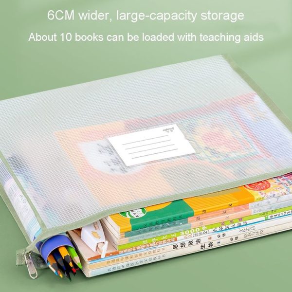 YAOJIE Student Subject Classification Storage Bag EVA 3D Thicken A4 Exam Special File Bags (Blue) - Image 11