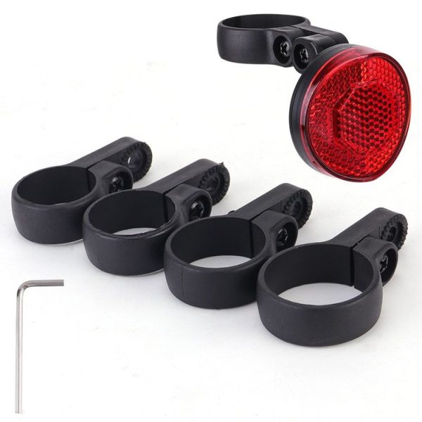 Airtag Hidden Reflective Tail Light Bicycle Mount (Red)