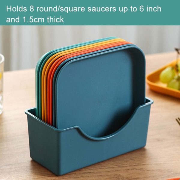 Plastic Base for Plates Within 6 inch Dish Organizer (Yellow) - Image 4