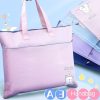 BeiDuoMei Student A3 Art Drawing Handbag Test Paper File Storage Bag, Style: Simple Model Blue - Image 2