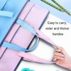 BeiDuoMei Student A3 Art Drawing Handbag Test Paper File Storage Bag, Style: Simple Model Blue - Image 6