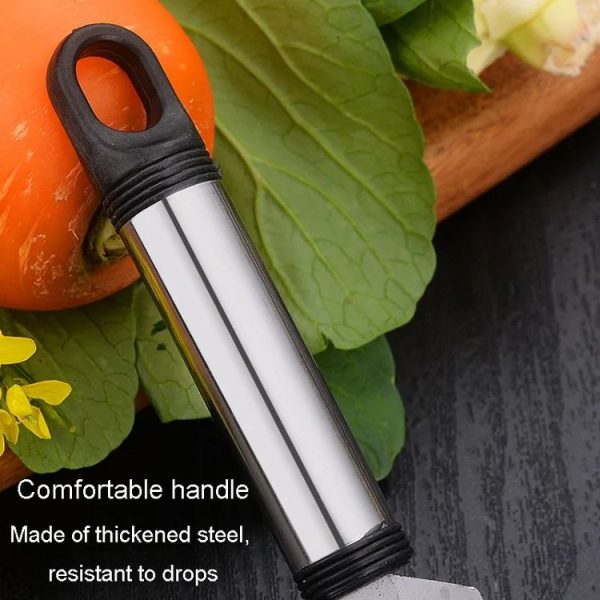 Multifunctional Stainless Steel Paring Knife Household Fruit And Vegetable Scraper Bottle Opener (Ebony Handle) - Image 6
